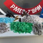 Drogas apreendidas com mortos em flexal