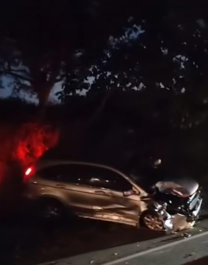 Acidente entre moto e carro deixa vitima fatal na rodovia cachoeiro marataizes em grauna