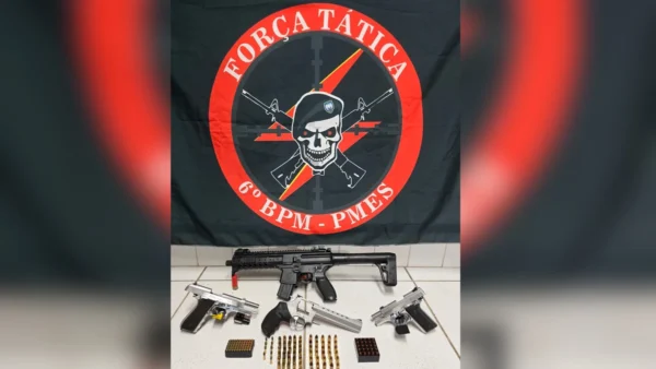 Duas pistolas um revolver e um simulacro de fuzil foram apreendidos na serra 2993800 article