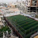 Futebol volta a campo de Gaza, em meio a perdas e ruínas da guerra