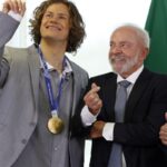 Lula recebe Lucas Pinheiro, medalha de ouro nos Jogos de Inverno