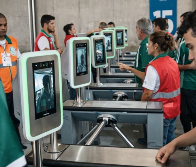 Reconhecimento facial amplia público nos estádios e reforça segurança