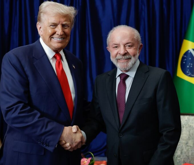 Comércio e crime organizado serão temas da reunião entre Lula e Trump