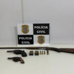 PCES prende homem em flagrante e apreende armas durante operação de combate à violência doméstica em Linhares