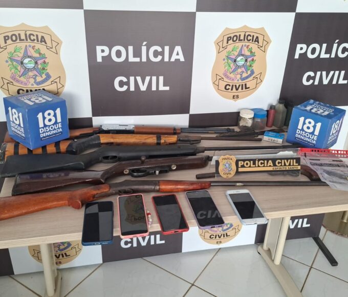 Operação O Paiol: Polícia Civil apreende mais seis armas de fogo em desdobramento da Operação Lucas 3:14