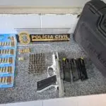 Polícia Civil prende homem em flagrante por posse ilegal de arma de fogo e munições em São Domingos do Norte